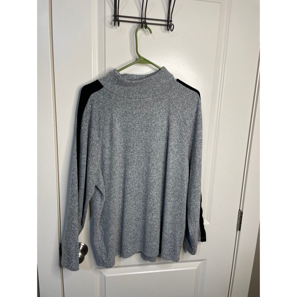 F&F Gray with Black Stripe Sweater Size 14